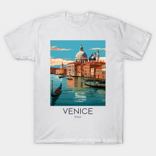 A Pop Art Travel Print of Venice - Italy T-Shirt